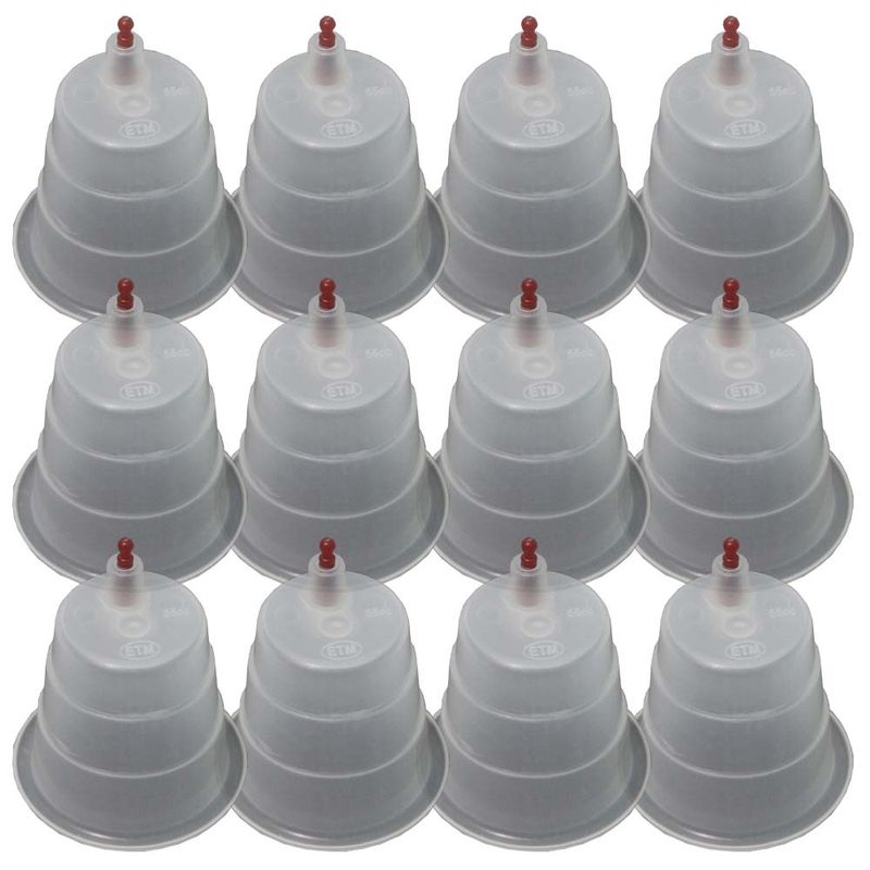 لیوان بادکش ای تی ام مدل 55cc بسته 12 عددی